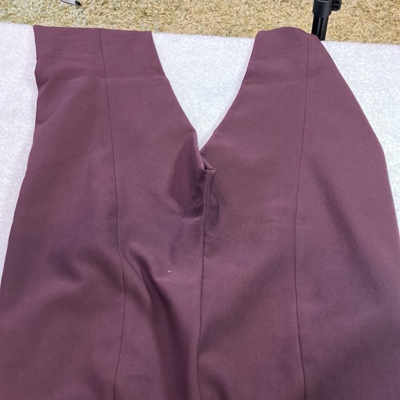 Vince maroon side zip seamed pants - Picture 5 of 9